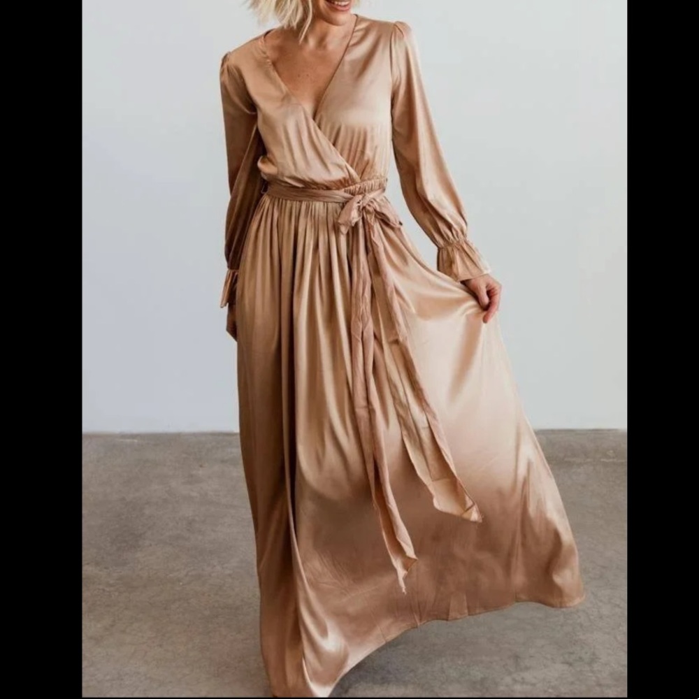 Baltic Born Holly Maxi Dress in Champagne